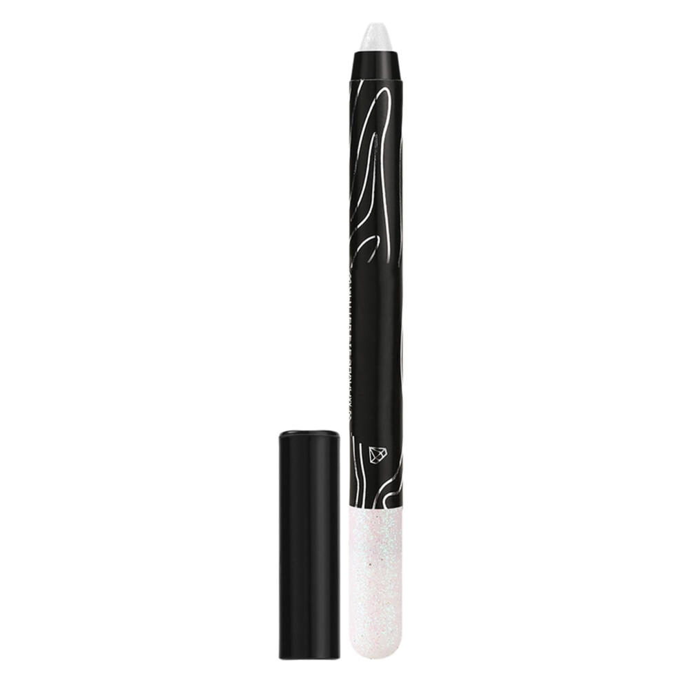 White Waterproof Glitter Eyeshadow Stick Shimmer Metallic Long Lasting Smudge Proof Pen