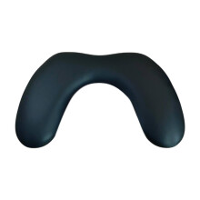 Nail Arm Rest Ergonomic U Shape PU Leather Hand Cushion for Manicure Nail Art Black