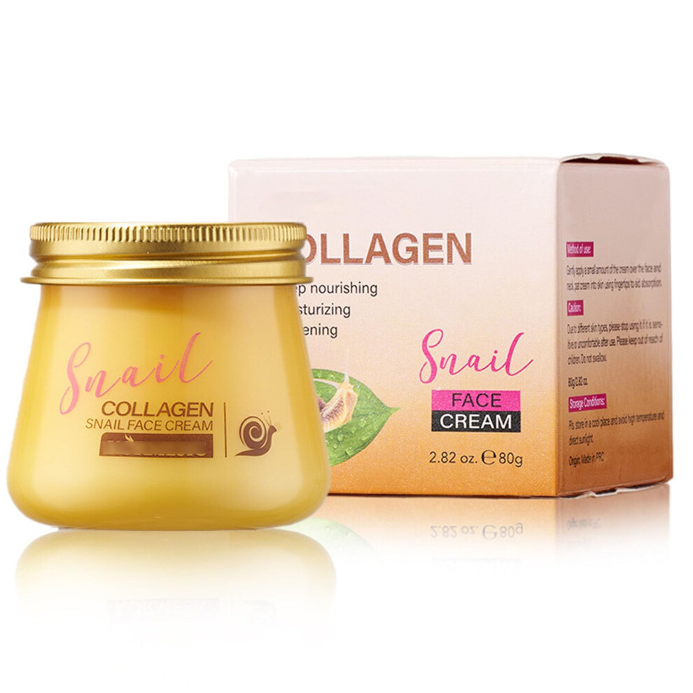 Cream Snail Face With Collagen Deep Hydration Antiwrinkle Moisturizing For Women