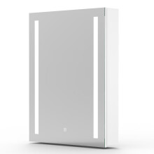 450x600mm LED Bathroom Mirror Cabinet with Shaver Socket Demister Pad Touch Switch Wall Mounted
