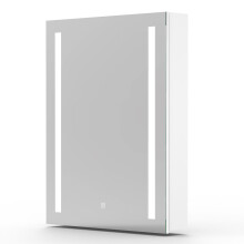 450x600mm LED Bathroom Mirror Cabinet with Shaver Socket 3 Colours Lights Demister Pad Touch Switch Wall Mounted