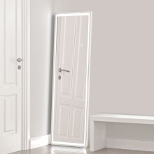 150x40cm Full Length Mirror with LED Lights, 3 Colours Lights Dimmable, Brightness Memory, Wall Mounted, Floor Standing