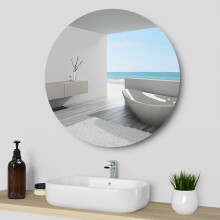 70cm Round Wall Mirror for Bathroom Bedroom Home Deocr