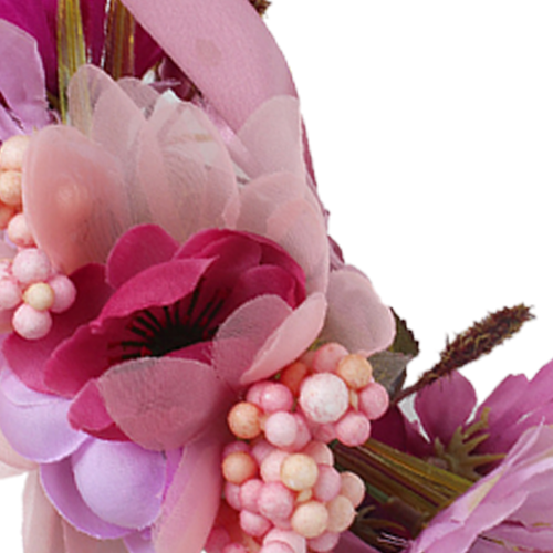 Vintage Floral Crown με Ρυθμιζόμενη Κορδέλα, Boho Λουλούδι Κορδέλα για Γυναικεία, Σχεδιασμός 2