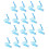 Disposable Ear Piercer Tool Safe SingleStep Push Design for Home Piercing Sky Blue 1