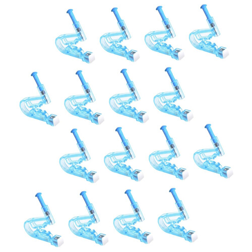 Disposable Ear Piercer Tool Safe SingleStep Push Design for Home Piercing Sky Blue