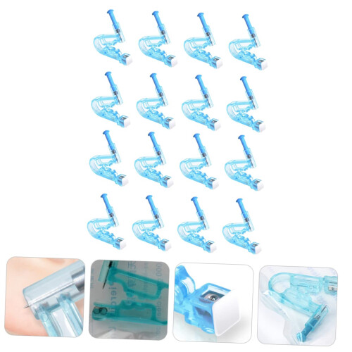 Disposable Ear Piercer Tool Safe SingleStep Push Design for Home Piercing Sky Blue 1