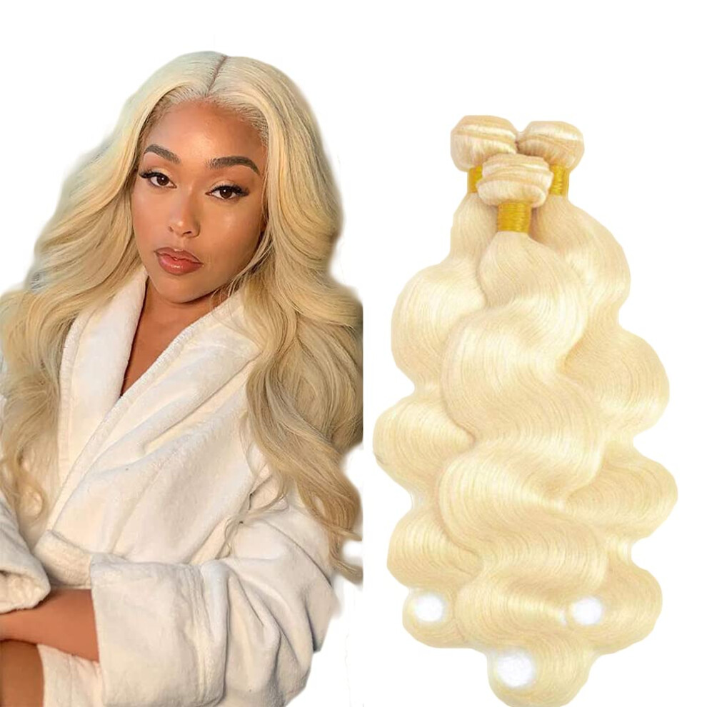 613 Blonde Body Wave Brazilian Virgin Human Hair Wig 150 Density Glue Easy Install