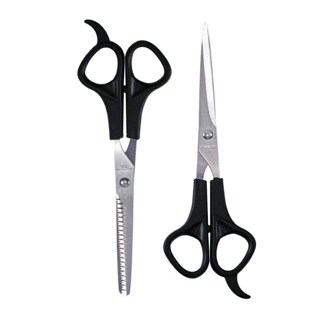 6.5 Inch Hair Cutting Scissors Set with Thinning Shears, Professional Barber Kit for Home and Salon
