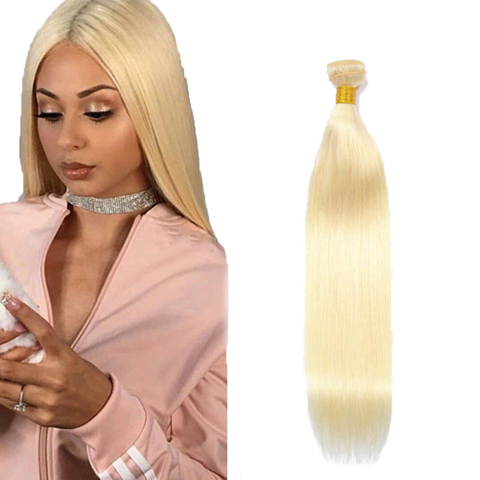 Unisex 24 Inch Honey Blonde Brazilian Virgin Remy Hair Extensions Straight 613 Tangle Weave Bundle