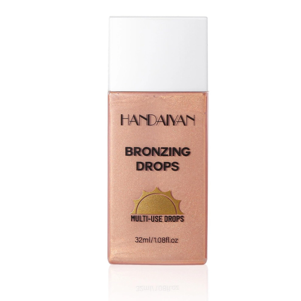 Liquid Bronzer for Face and Body Shimmer Foundation #01 Buildable Glow Makeup 1.08 Fl Oz