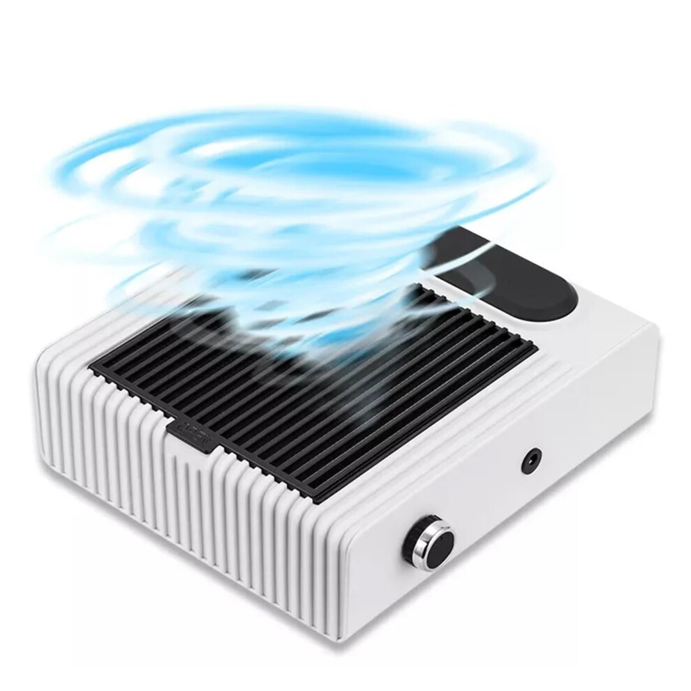 80W Nail Dust Collector with Filter, Powerful Nail Vacuum for Manicure, Low Noise Operation