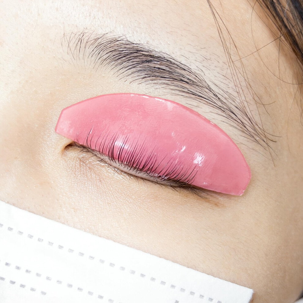 Pink Lash Lift Pads For Root Softening, Thin Selfadhesive Eyelash Perm Shields For Salon