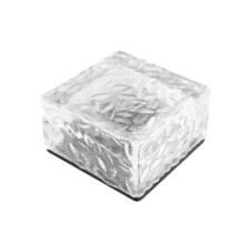 Outdoor Waterproof Solar Lights Led Ice Brick Lamp Stair Step Paver Lamp Yard Patio Lawn Garden Decoration Light E