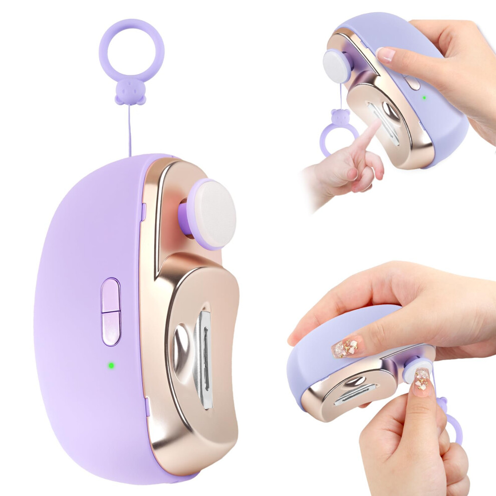 Electric nail clippers, 3 of them, upgrade electric nail clippers for adults, automatic electric polishing with collector
