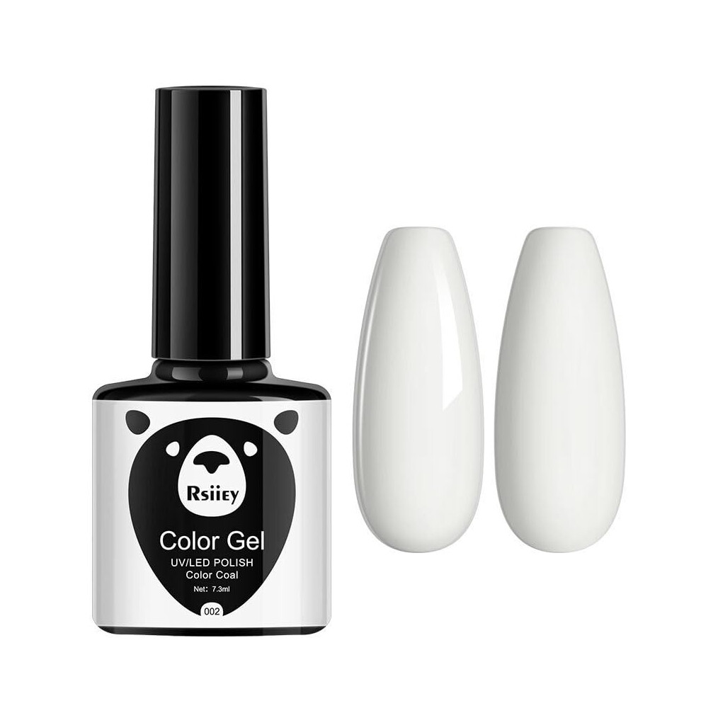 White Gel Nail Polish Uv Led Compatible Long Lasting Gloss For Salon Quality French Manicure