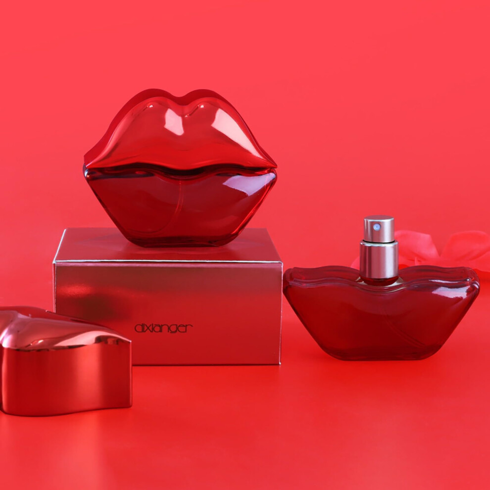 Red Women's Perfume Long Lasting Fragrance Heart Shaped Bottle Floral Fruity Valentine Gift 30Ml