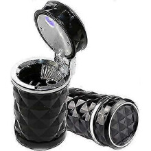 Posacenere per auto, posacenere portatile per interni ed esterni, posacenere portatile per auto con luce LED, posacenere per auto
