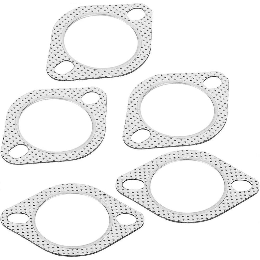 Health Gear Exhaust Pipe Flange Gasket, 2.5 Exhaust Flange Bolts, Zinc Plating Exhaust Header Downpipe Manifold Collector Flange Gasket 2 Bo 8472608820335