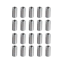 Conjunto de 20 porcas redutoras de rosca M8 para M6, adaptador de rosca macho para fêmea, porcas de conversão de parafusos.