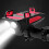 Αδιάβροχο φως ποδηλάτου 4 σε 1, βάση τηλεφώνου ποδηλάτου, κουδούνι ποδηλάτου, φ 3