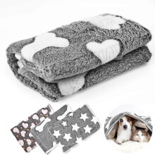3 Pack Dog Blanket Washable, 60 x 40 cm Cat Blanket, Soft Fluffy Puppy Pet Blanket for Indoor Cats Dogs Sofa Bed