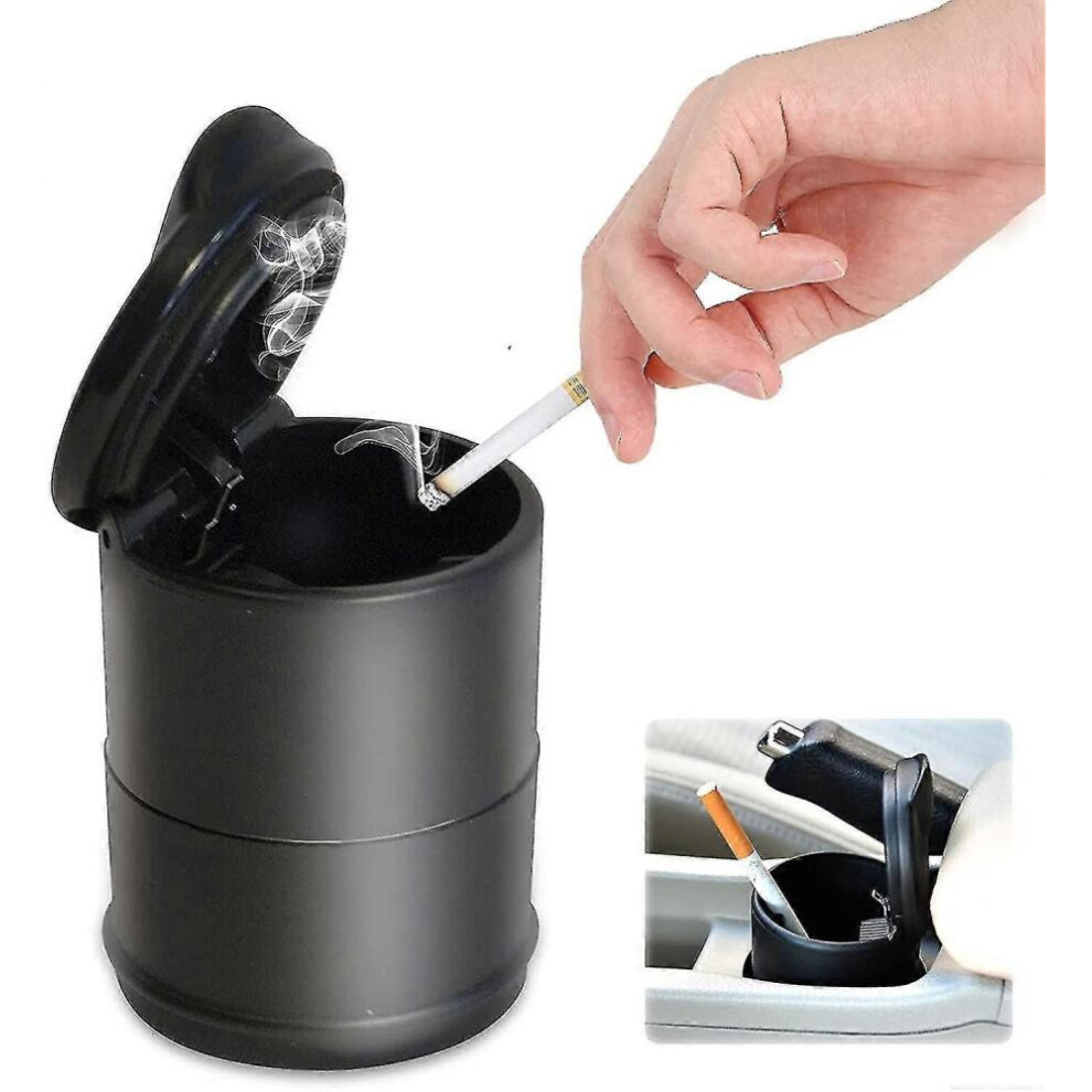 Car Ashtray, Car Ashtray With Lid Car Smokeless Ashtray Portable Car Ashtray 8472608821615