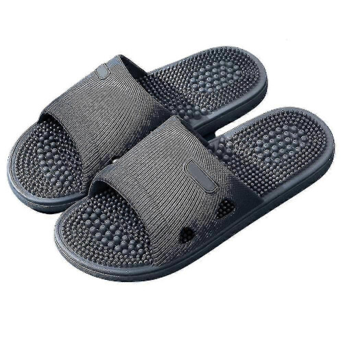 Σκούρο γκρι42-43Unisex παντόφλες μασάζ ποδιών Παντόφλες μασάζ πιεσοθεραπείας Shiatsu A