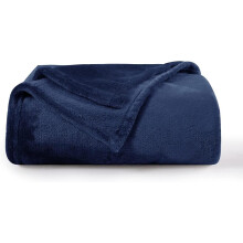 Fleece Sofa Blanket 130x150 - Winter Sofa Throw Blanket, Navy Blue Flannel Sofa Blanket 1 Person Soft And Warm