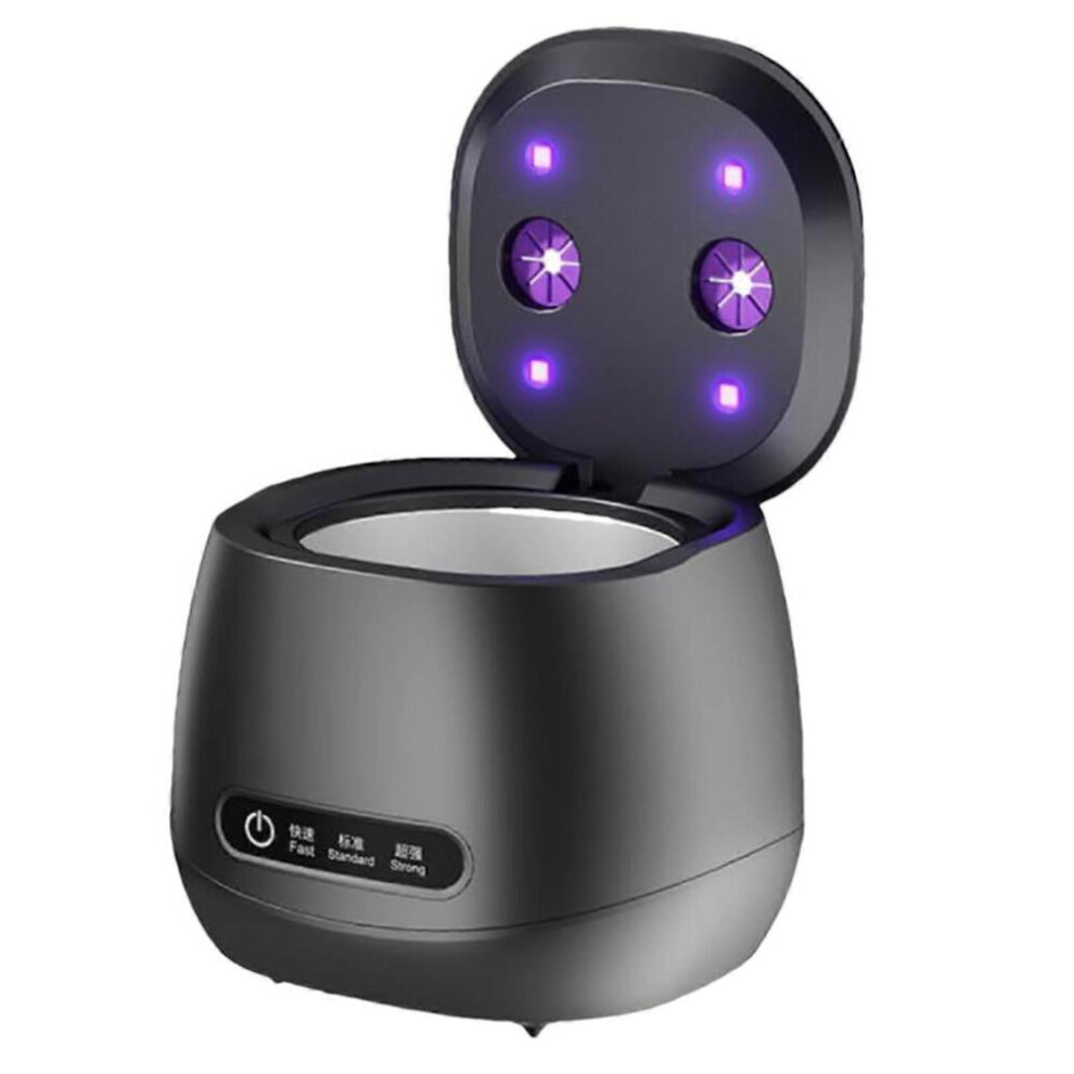 Ultrasonic Retainer Cleaner 52kHz with UV Sterilization for Mouthguards Dentures Jewelry 200ml
