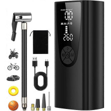 Compressore d'aria portatile da 6000 mAh, mini pompa d'aria elettrica, gonfiatore per pneumatici di veicoli, gonfiatore elettrico, compresso