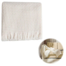 (A)Solid-colour Knitted Sofa Throw Blanket Nordic-style Throw Blanket Waffle-weave Wool Blanket Sofa Blanket Knitted Blanket 2026
