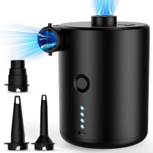 Pompa elettrica portatile a batteria: piccolo compressore elettrico, pompa elettrica, mini pompa elettrica USB con 4000 mAh ricaricabile per