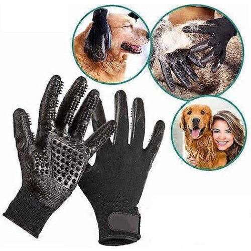 Pet grooming gloves 1