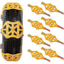 8 cadenas de nieve universales para automóviles, SUV, camionetas ligeras y camionetas pickup, cadenas de tracción ajustables para neumáticos
