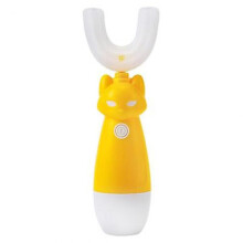 360 Automatic Ultrasonic Toothbrush, U-shaped Teeth Whitening For Kids/children (yellow)