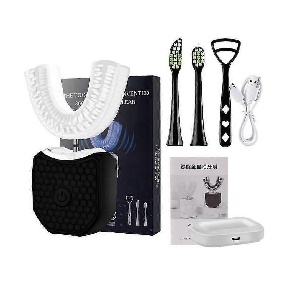 Adult Sonic Electric Toothbrush U Shaped 360 Degrees Automatic Ultrasonic Tooth Brush USB Charging Teeth Whitening Toothbrushes
