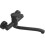 Wall Mounted Single Handle Kitchen Faucet Retro Black 30cm Spout G1/2 1