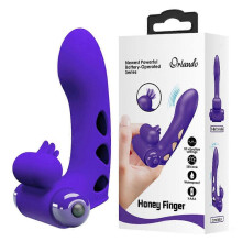 Erotic Finger Sleeve Vibrator G Spot Massage Mini Clit Stimulate Female Sex Toys Purple