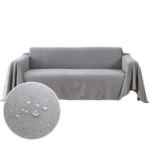 Premium sofa throw blanket 180 x 300cm Grey 1