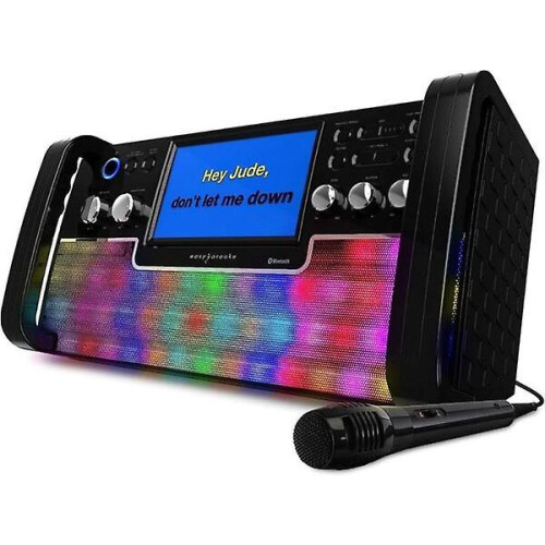 Easy Karaoke Bluetooth CD+G Karaoke Disco Party Machine con effetti luce 2