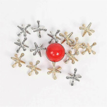 Metal Jacks Game With Ball Toys, Vintage Board Games For Kids Adults, Classic Traditional Table Games For Family