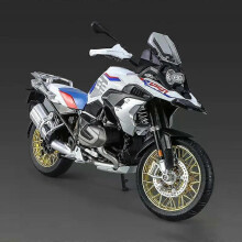 1/9 R1250 GS ADV Moto da corsa in lega pressofusa Modello di moto sportiva da strada Simulazione con luce Collezione Giocattoli per bambini