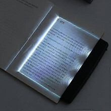 Lampe de lecture idéale pour les étudiants, lampe de lecture plate pour lire au lit le soir, éclairage LED transparent pour une protection o