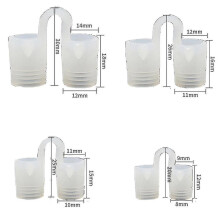 8 pezzi/set clip per prese d'aria nasali in silicone clip anti russamento dispositivo dilatatore nasale per apnea notturna aiuto per dormire