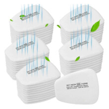 50PCS 5N11 Respirator Filter Cotton,6001 Filter Cartridges compatible Respirator Particulate Filter