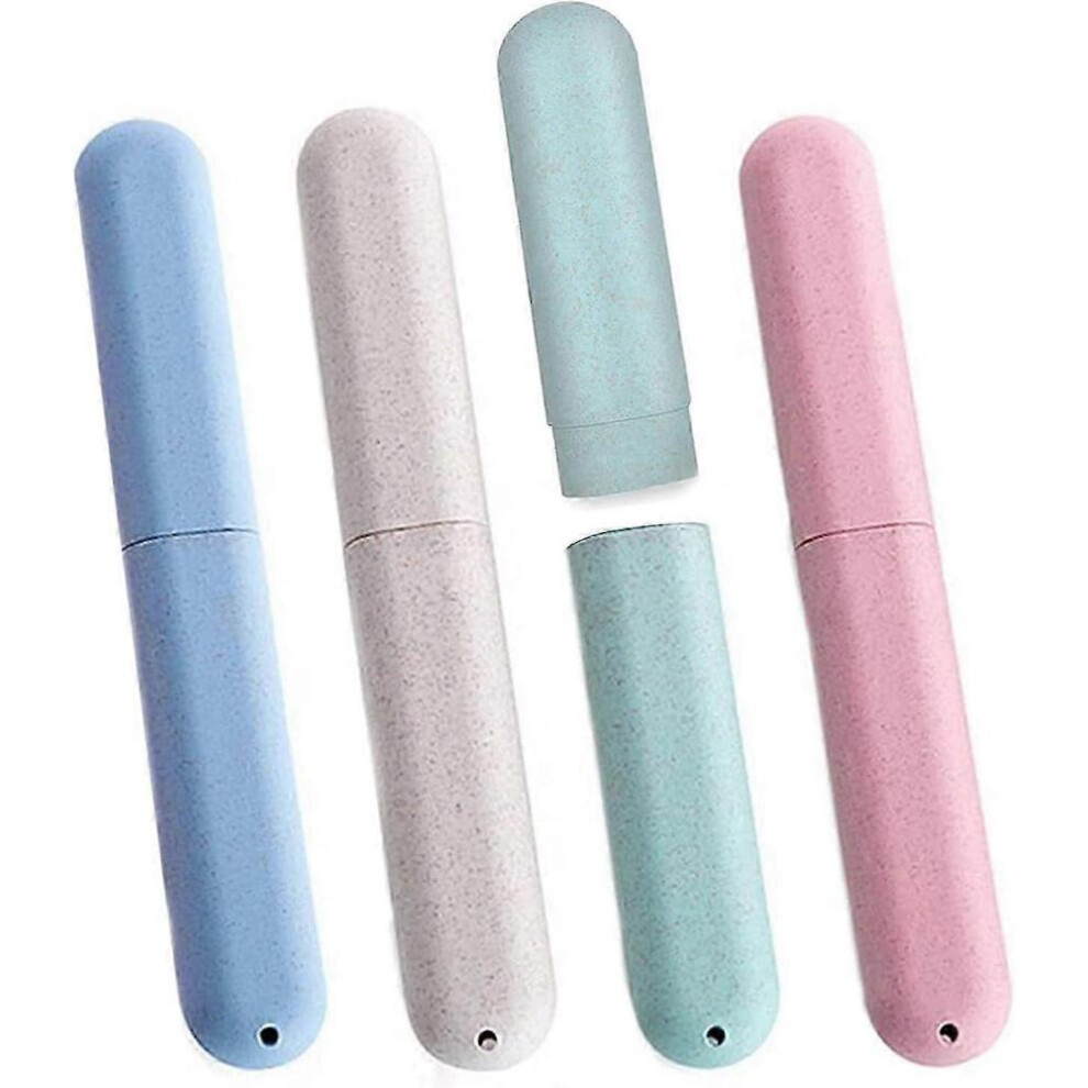 4pcs of travel toothbrush case-portable toothbrush respirator container for travel,camping