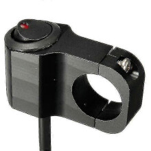 12V 10A Motorfiets Aluminiumlegering Stuurhandvat Lichtschakelaar Aan/Uit Met Indicator Redmiter@