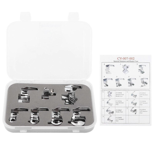Sewing Machine Kit Easy Curling Edging Seams Sewing Machine Curling Kit for Household 1