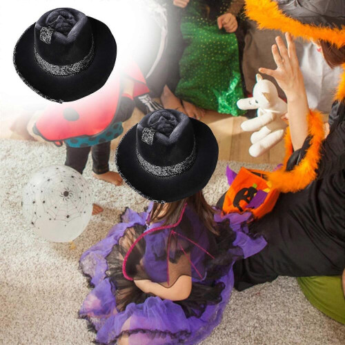 Ρούχα για σκύλους Halloween Νέο καπέλο με κρανίο Δυτικοευρωπαϊκό καπέλο καουμπόη Κα 1
